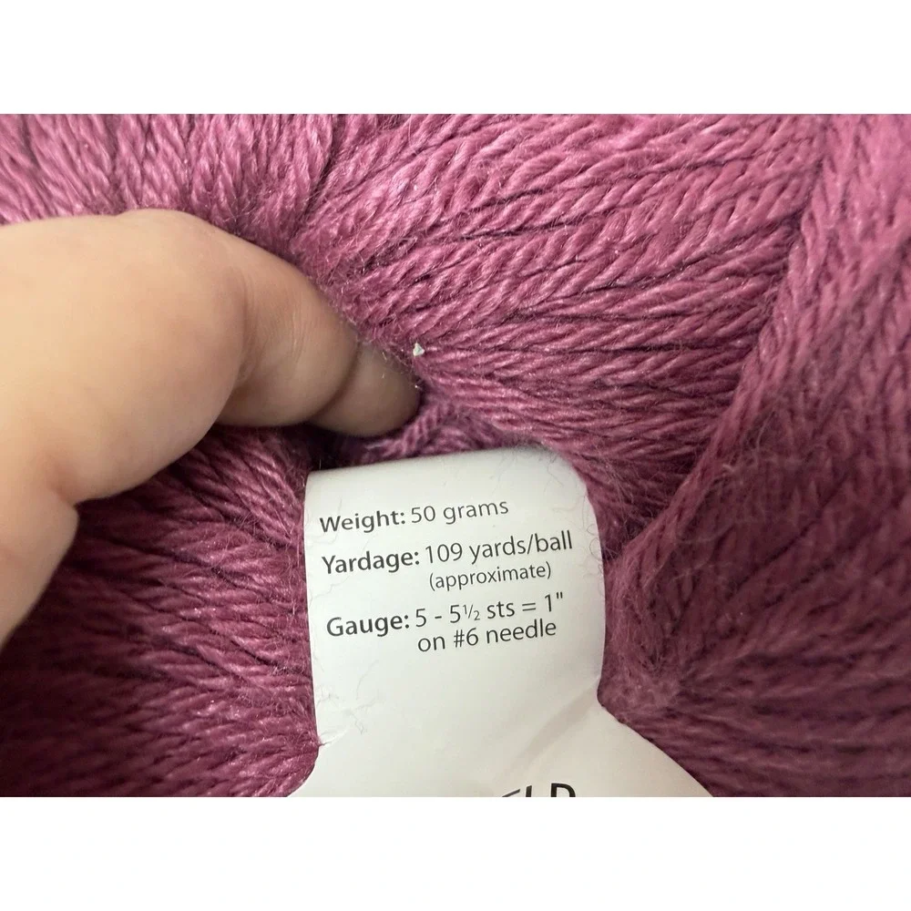 Valley Yarns Baby Alpaca Silk 50g/109yd Deerfield Mauve‎ Lot Of 4